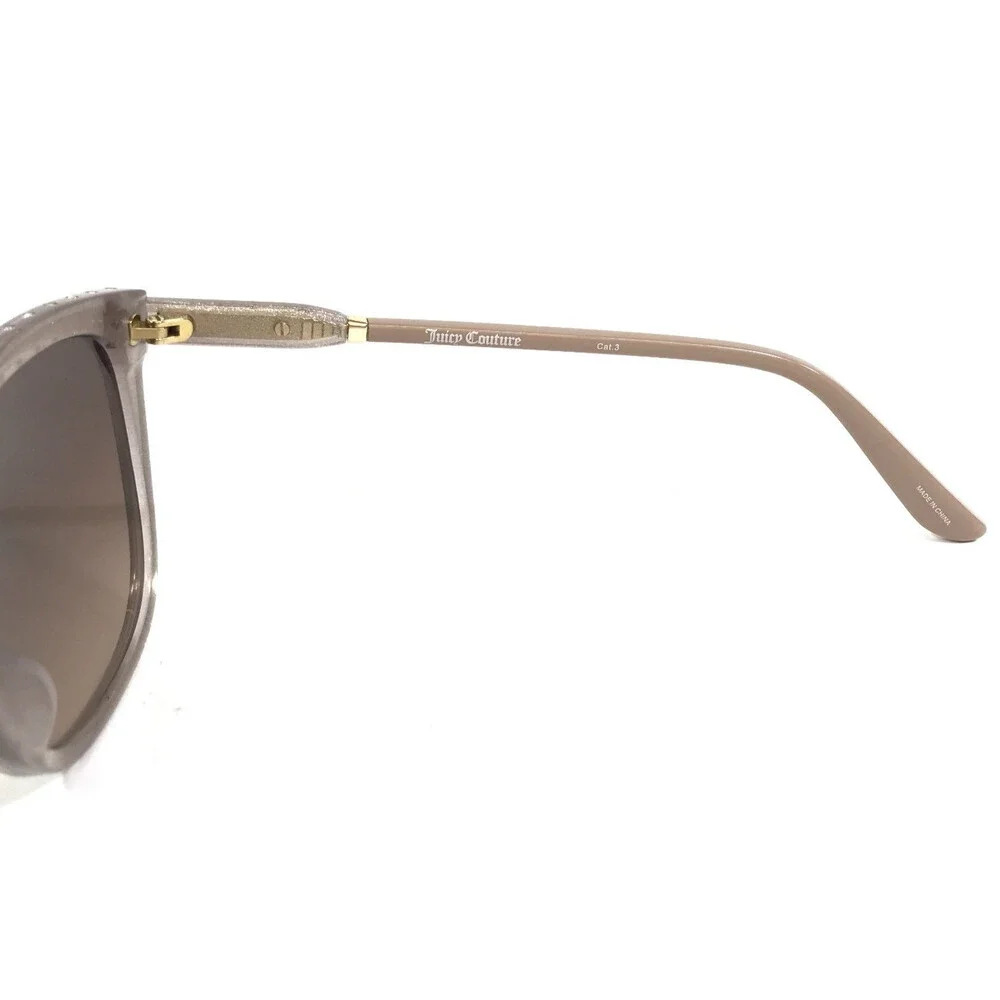 Juicy Couture Sunglasses JU635/G/S DXQHA Beige Glitter w/ Brown Gradient Lenses